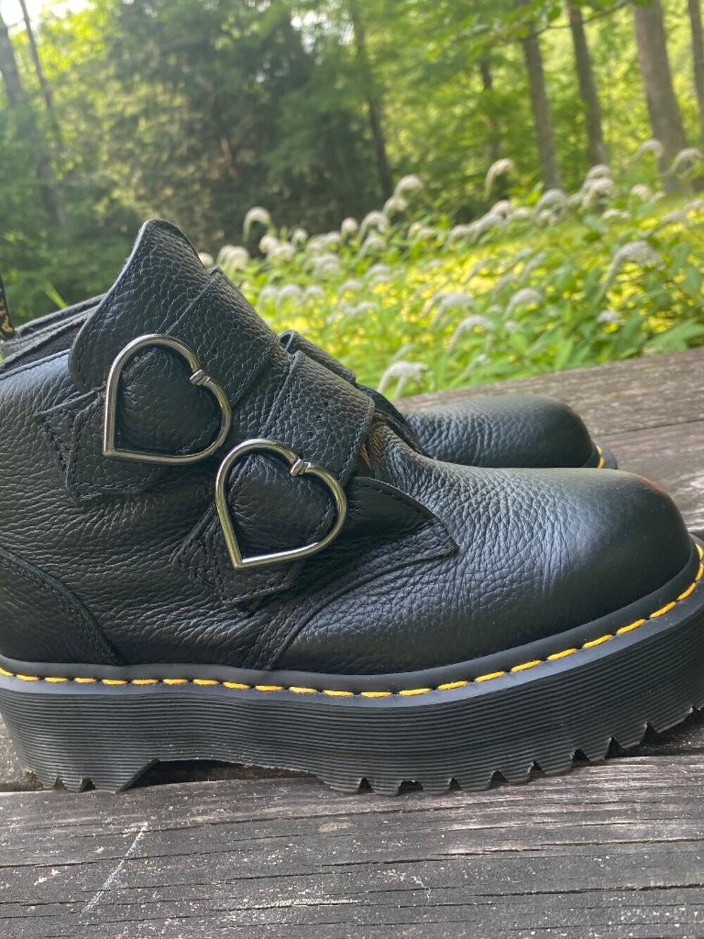 Women's Doc Martens Devon Heart Platform Boots - Size 8 USA/39 EURO Worn Once! - Picture 6 of 6